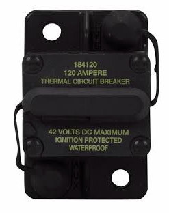 Bussmann PN CB181F-120 - TYPE 1 HI AMP WATERPROOF CB - 120 AMP